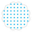 Imagem de Fundo Asterisco Nº 7 Azul Claro C/100 - CURIFEST