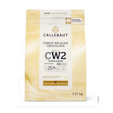 Mostrar detalhes de Chocolate Branco Callets 25,9% 2,01 Kg CW2 - CALLEBAUT Imagem de Chocolate Branco Callets 25,9% 2,01 Kg CW2 - CALLEBAUT