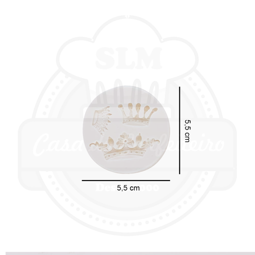 Imagem de Molde de Silicone Coroa c/3