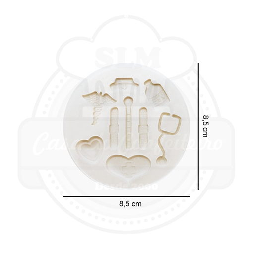 Imagem de Molde de Silicone Kit Medicina