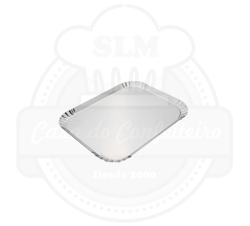 Imagem de Bandeja Inox Crespa 29x19x2cm - DOUPAN