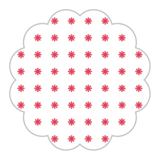 Imagem de Fundo Asterisco Nº 9 Vermelho C/100 - CURIFEST