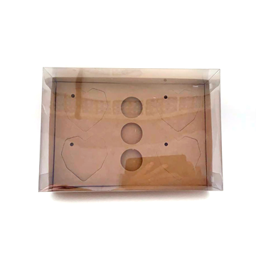 Mostrar detalhes de Caixa Coração Lapidado G - 4 de 65g + 3 Doces Kraft Desmontada Imagem de Caixa Coração Lapidado G - 4 de 65g + 3 Doces Kraft Desmontada