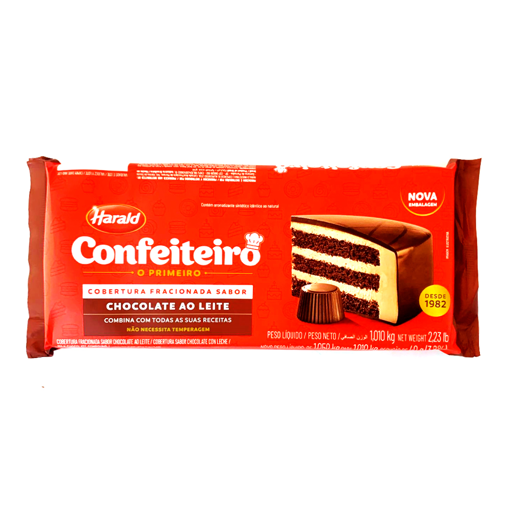 Imagem de Confeiteiro Cobertura Fracionada ao Leite 1,010 Kg - HARALD