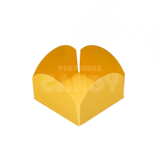 Imagem de Forminha 4 Pétalas Amarelo Gema 50 Und - CANDY