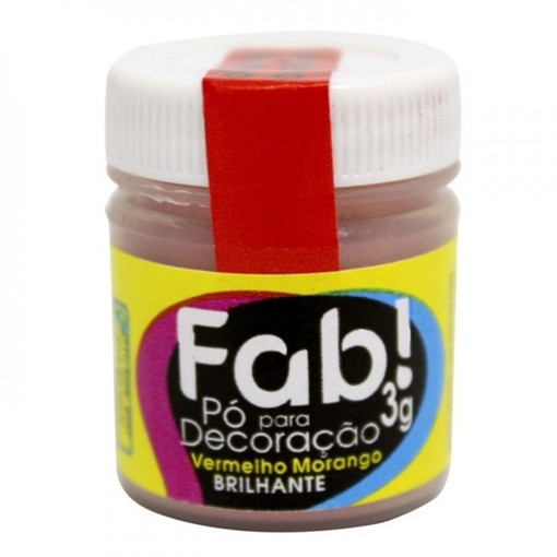 Imagem de Pó para Decoração Vermelho Morando 3g - FAB