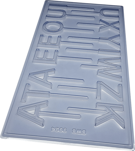 Imagem de Forma Acetato Simples Grande Alfabeto N°1 9924 - BWB
