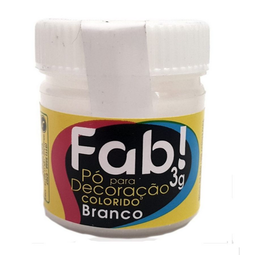 Imagem de Pó para Decoração Branco 3g - FAB