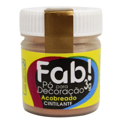 Imagem de Pó para Decoração Acobreado 3g - FAB