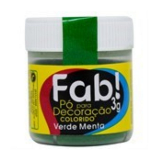 Imagem de Pó para Decoração Verde Menta 3g - FAB