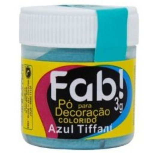 Imagem de Pó para Decoração Azul Tiffany 3g - FAB