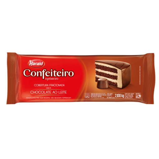 Imagem de Confeiteiro Cobertura Fracionada ao Leite 2,1 Kg - HARALD