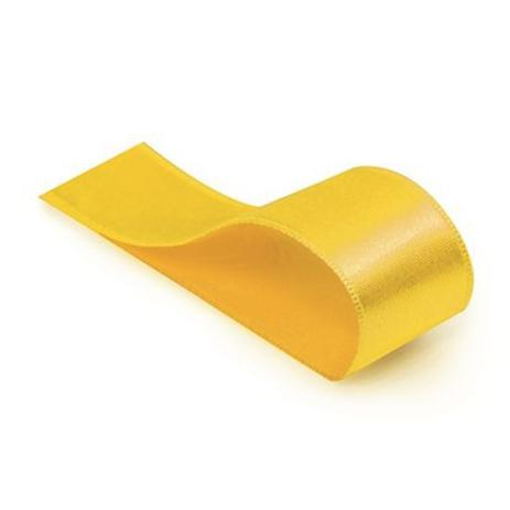 Imagem de Fita de Cetim Lisa Amarelo Canario 21,5mm x10m unidade - CROMUS