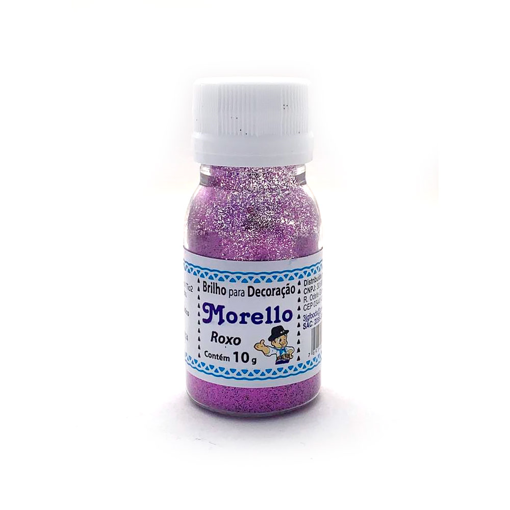 Imagem de Brilho Glitter para Decoração Roxo 10g - MORELLO