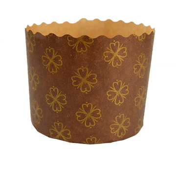 Mostrar detalhes de Forma Panetone 250g Marrom 12 und - SULFORMAS Imagem de Forma Panetone 250g Marrom 12 und - SULFORMAS