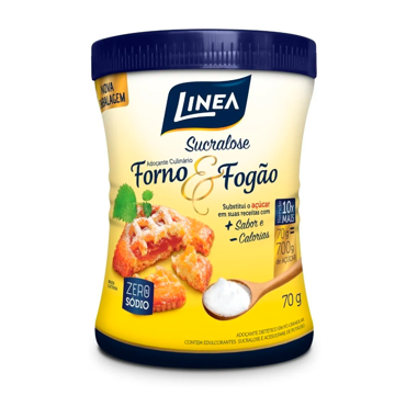 Mostrar detalhes de Adoçante Culinário em Pó Sucralose 70g - LINEA Imagem de Adoçante Culinário em Pó Sucralose 70g - LINEA