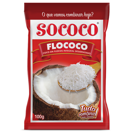 Imagem de Coco Flocos Integral Desidratado 100g - SOCOCO