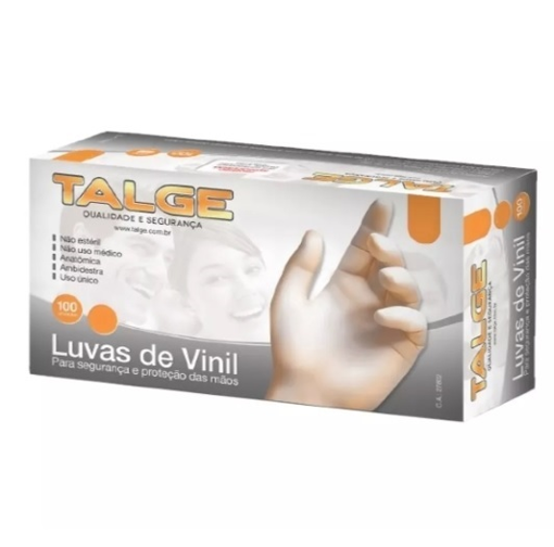 Imagem de Luva de Vinil sem Pó Tamanho G - TALGE