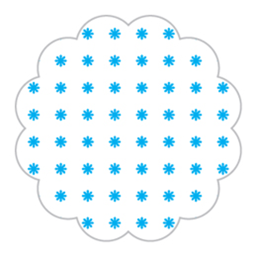 Imagem de Fundo Asterisco Nº 7 Azul Claro C/100 - CURIFEST