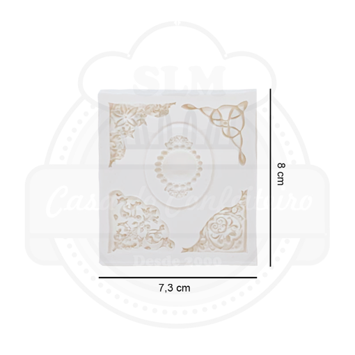 Imagem de Molde de Silicone Arabescos c/5