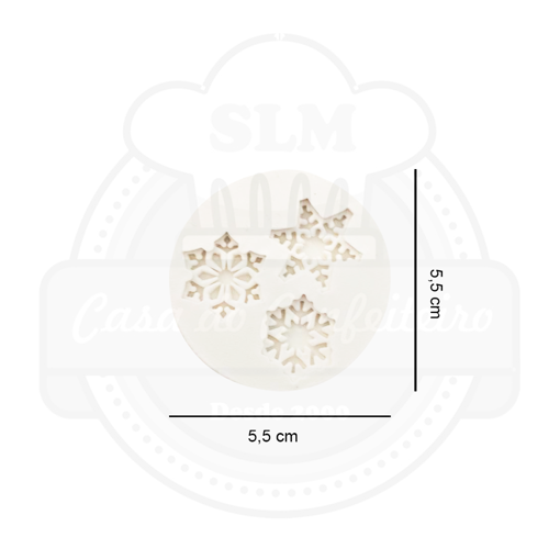 Imagem de Molde de Silicone Flocos de Neve