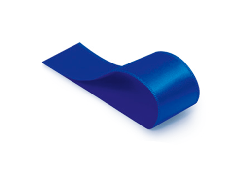 Imagem de Fita de Cetim Liso Azul Royal 21,5mm x10m unidade - CROMUS