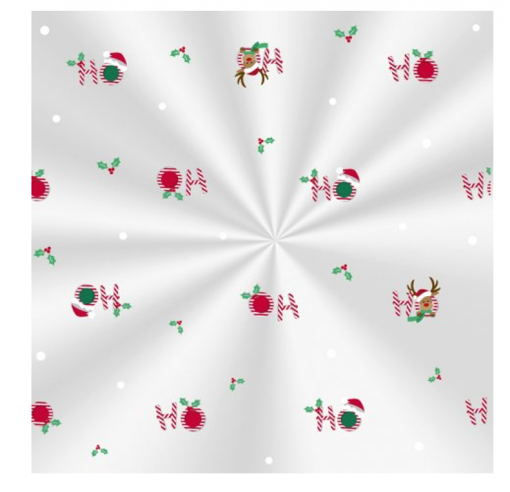 Imagem de Saco Transparente 30x44cm HO HO HO 100 Und - CROMUS ex