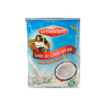 Mostrar detalhes de Leite de Coco em Pó 50g - LA VIOLETERA Imagem de Leite de Coco em Pó 50g - LA VIOLETERA
