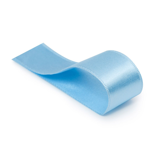 Imagem de Fita de Cetim Liso Azul Bebe 15mm x10m unidade - CROMUS