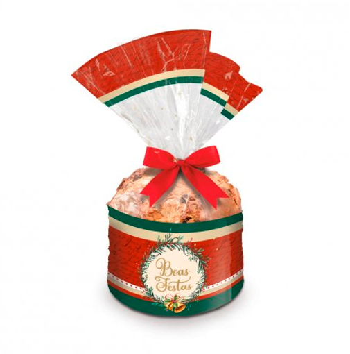 Imagem de Saco Transparente 25x35cm Boas Festas 500g 100 Und - CROMUS ex