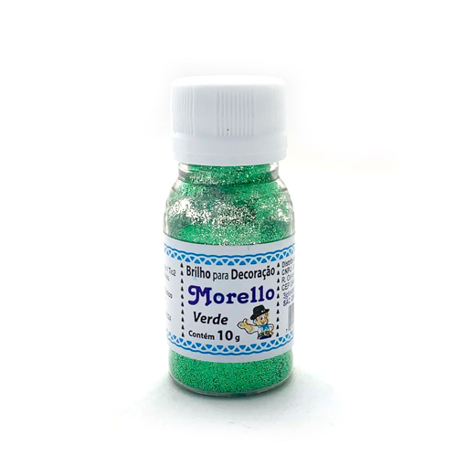 Imagem de Brilho Glitter para Decoração Verde 10g - MORELLO