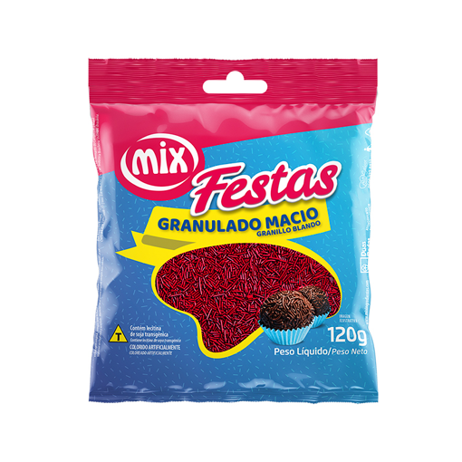 Imagem de Granulado Macio Vermelho 120g - MIX