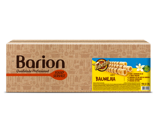 Imagem de Tubetes Sabor Baunilha 1 Kg - BARION