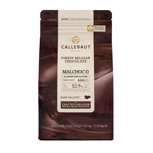 Imagem de Chocolate Amargo Malchoc 53,9% Q54MAL 1,01KG CALLEBAUT