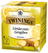 Imagem de Chá Misto Limão Gengibre 15g 10 Und - TWININGS