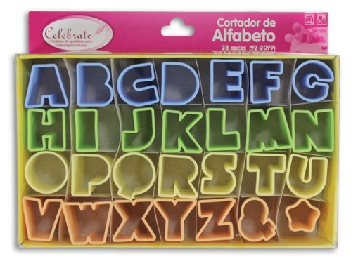 Imagem de Cortador Plástico Alfabeto 92-2099 - CELEBRATE