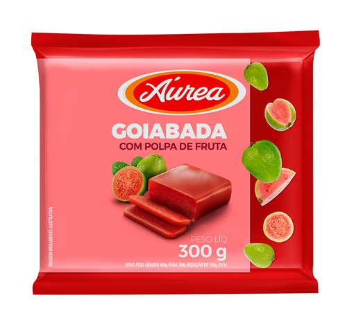 Imagem de Goiabada com Polpa de Fruta 300g - ÁUREA