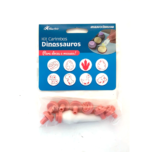 Imagem de Kit Carimbos Dinossauros - 9pçs - BLUESTAR