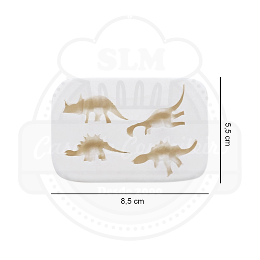 Imagem de Molde de Silicone Dinossauros