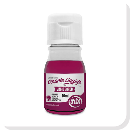 Imagem de Corante Líquido Vinho Bordô 10 ml - MIX