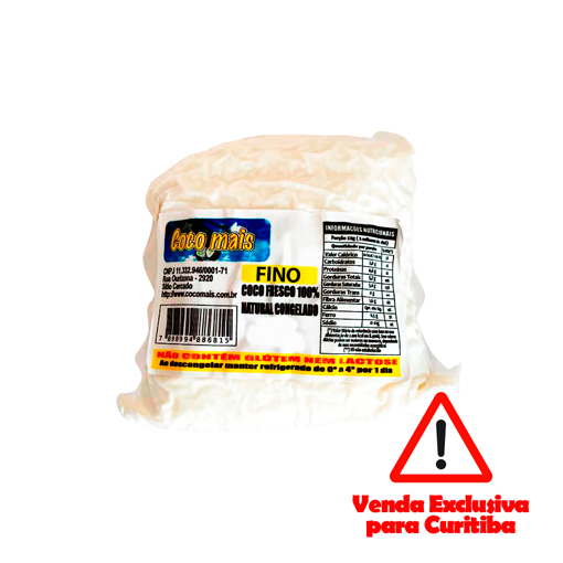 Imagem de Coco Ralado Fresco 500gr Fino - COCO MAIS