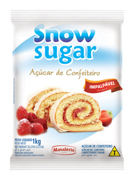 Mostrar detalhes de Açucar de Confeiteiro Impalpavel Snow Sugar 1 Kg - MAVALÉRIO Imagem de Açucar de Confeiteiro Impalpavel Snow Sugar 1 Kg - MAVALÉRIO