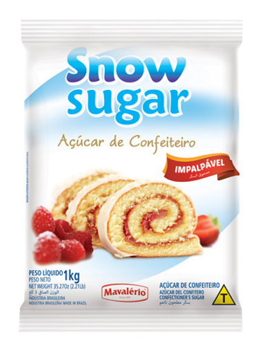 Imagem de Açucar de Confeiteiro Impalpavel Snow Sugar 1 Kg - MAVALÉRIO