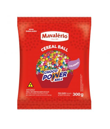 Imagem de Cereal Micro Cob.Colorida Power Ball 300g  - MAVALÉRIO