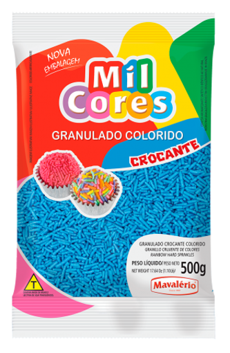 Imagem de Granulado Azul Crocante 500g 4121 - MAVÁLERIO