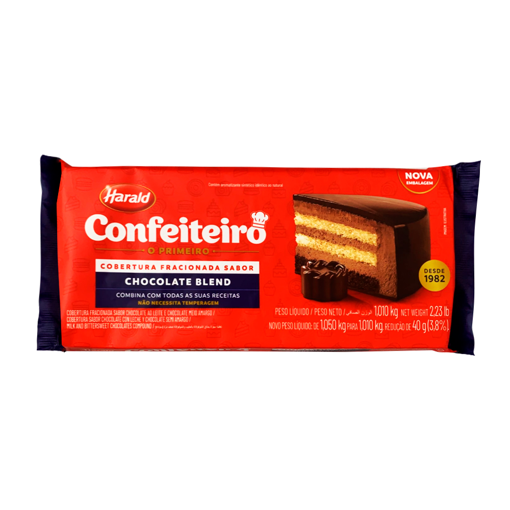 Imagem de Confeiteiro Cobertura Fracionada Blend 1,010 Kg - HARALD